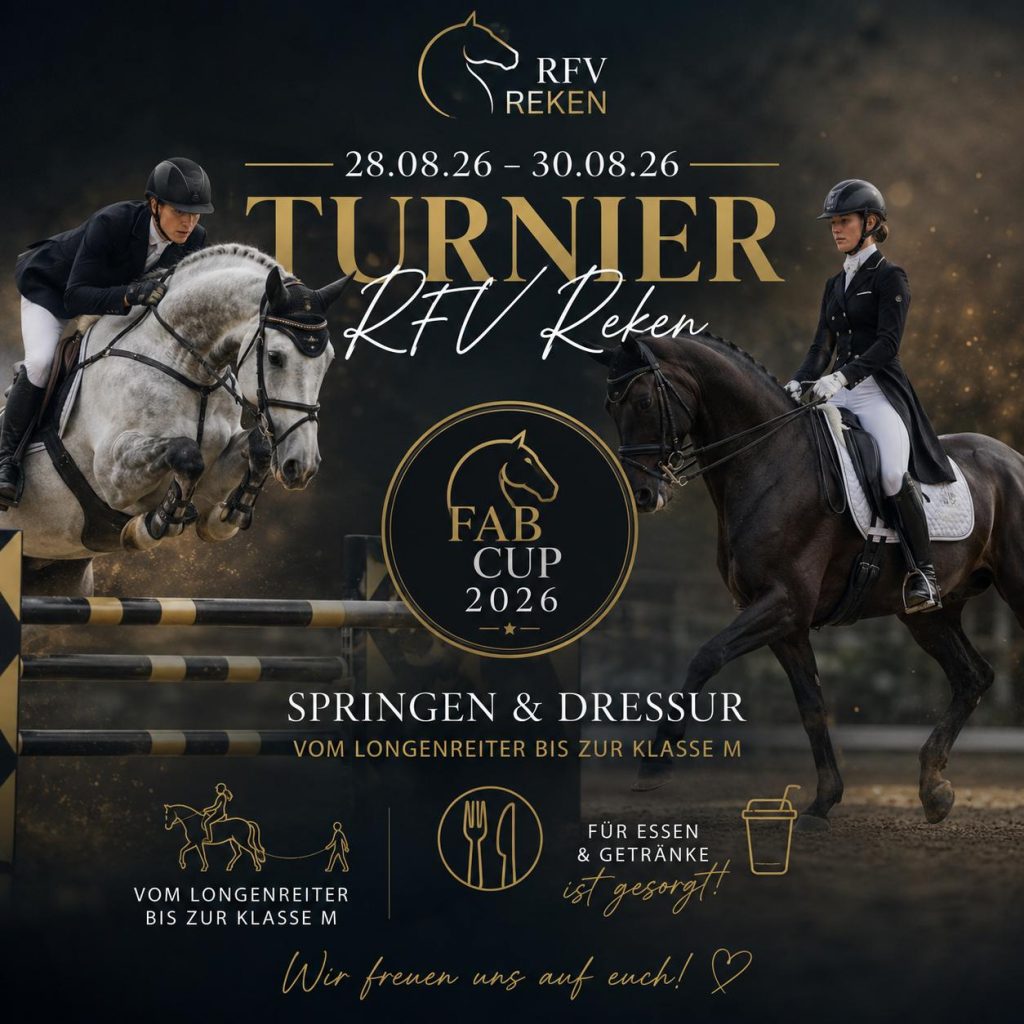 Reit- und Springturnier 28.–30.08.2026 – Zeiteinteilung & Informationen