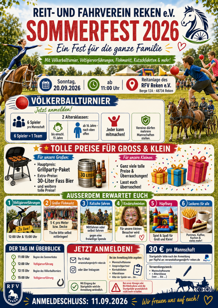 Sommerfest beim Reit- und Fahrverein Reken e.V.