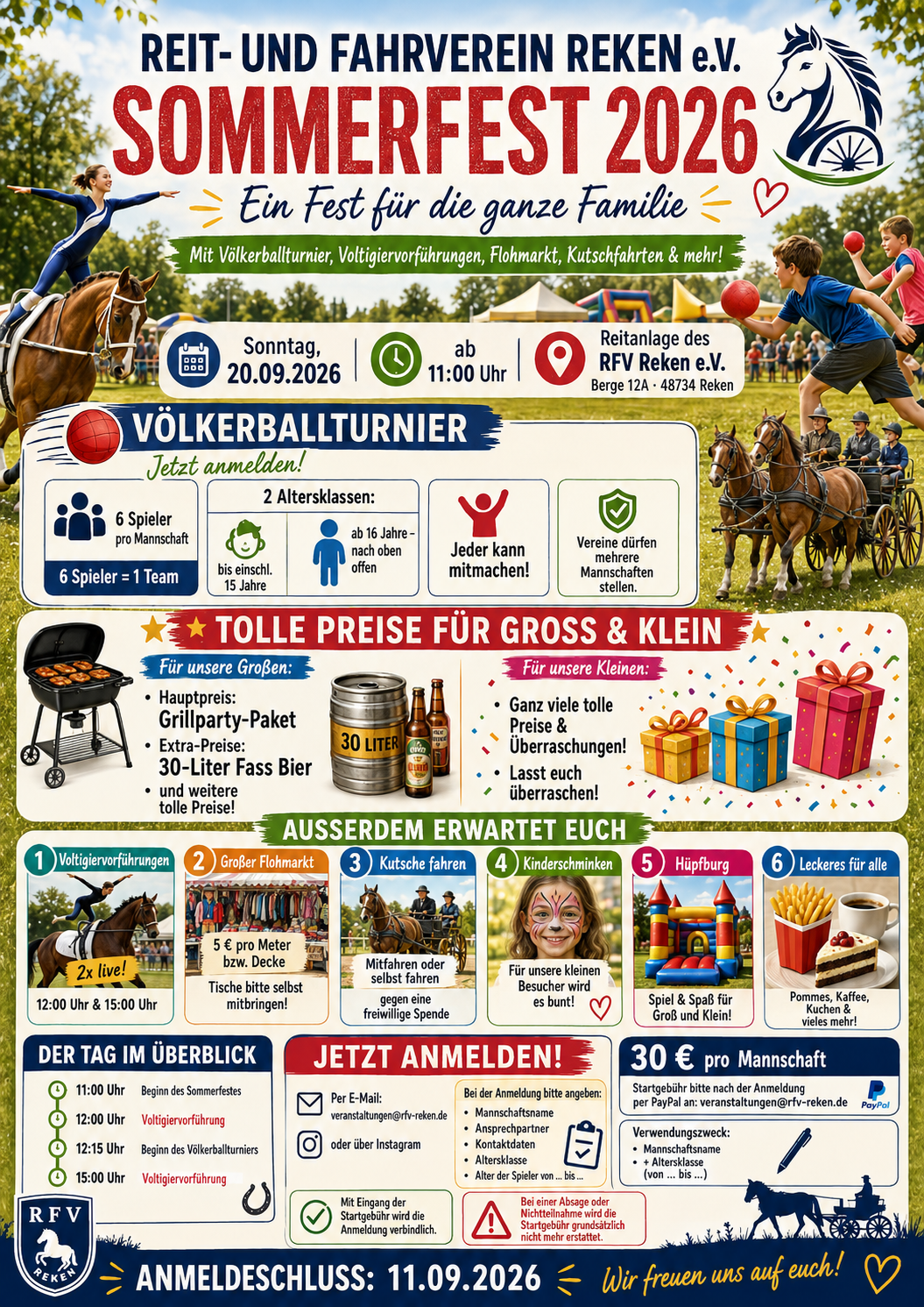 Sommerfest 2026 des Reit- und Fahrvereins Reken e.V.